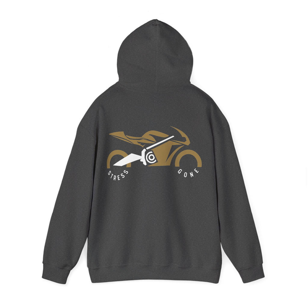 Unisex Heavy Blend™ Hooded Sweatshirt (Stress Gone) Back