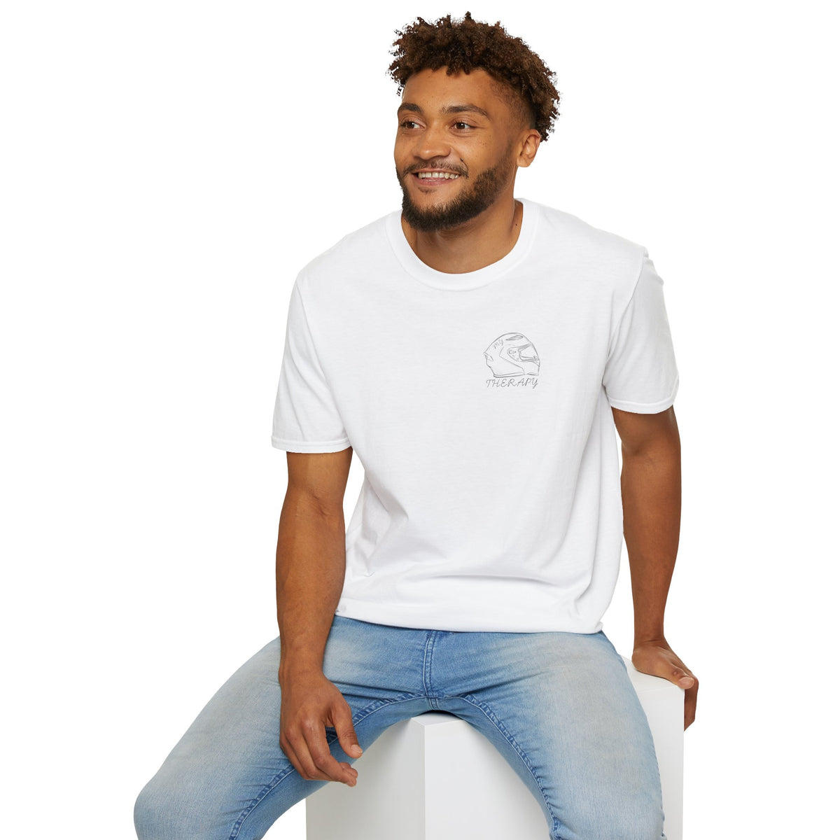 Motorbike T-shirt with 'My Therapy' (2) Small Logo