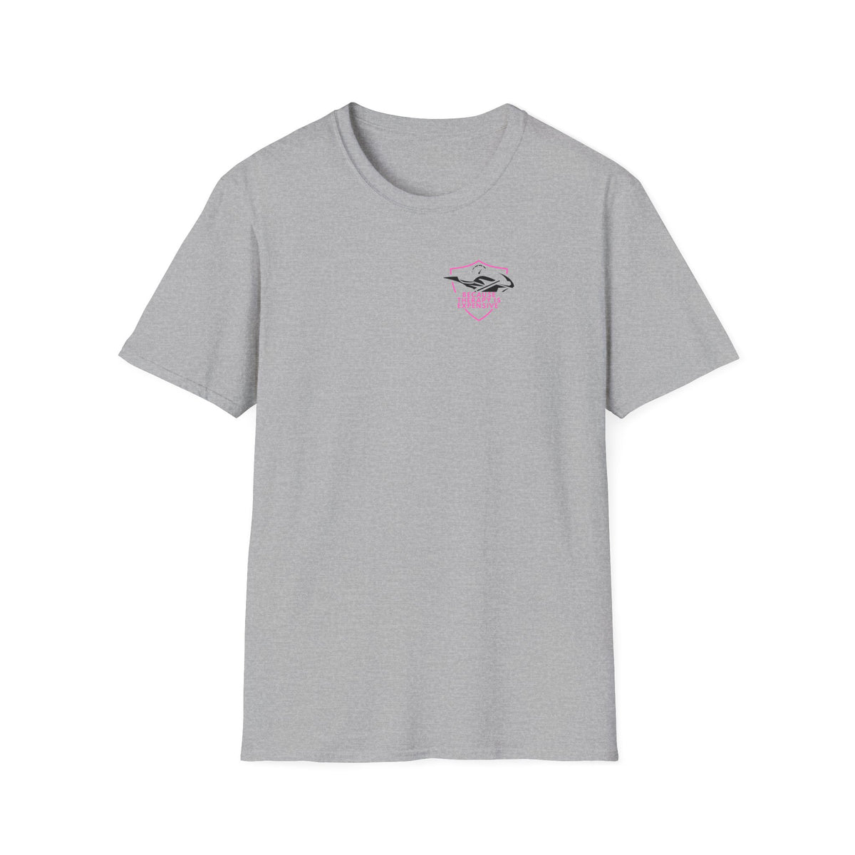 Motorbike T-shirt with 'Because Therapy is Expensive' (3) Small Logo