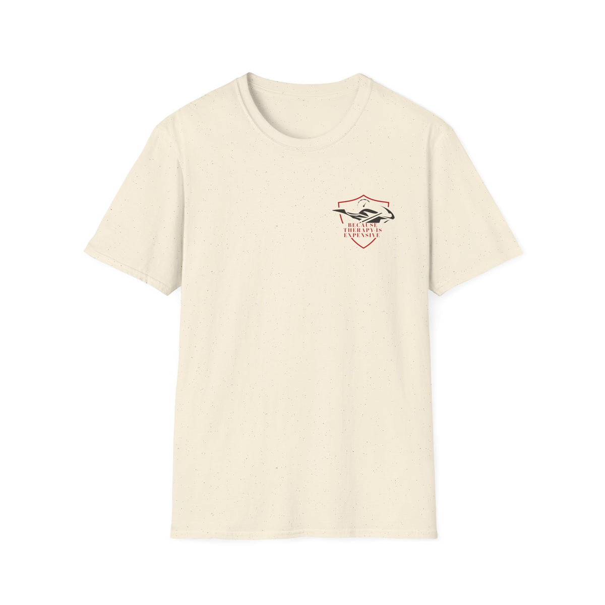 Motorbike T-shirt with 'Because Therapy is Expensive' (4) Small Logo
