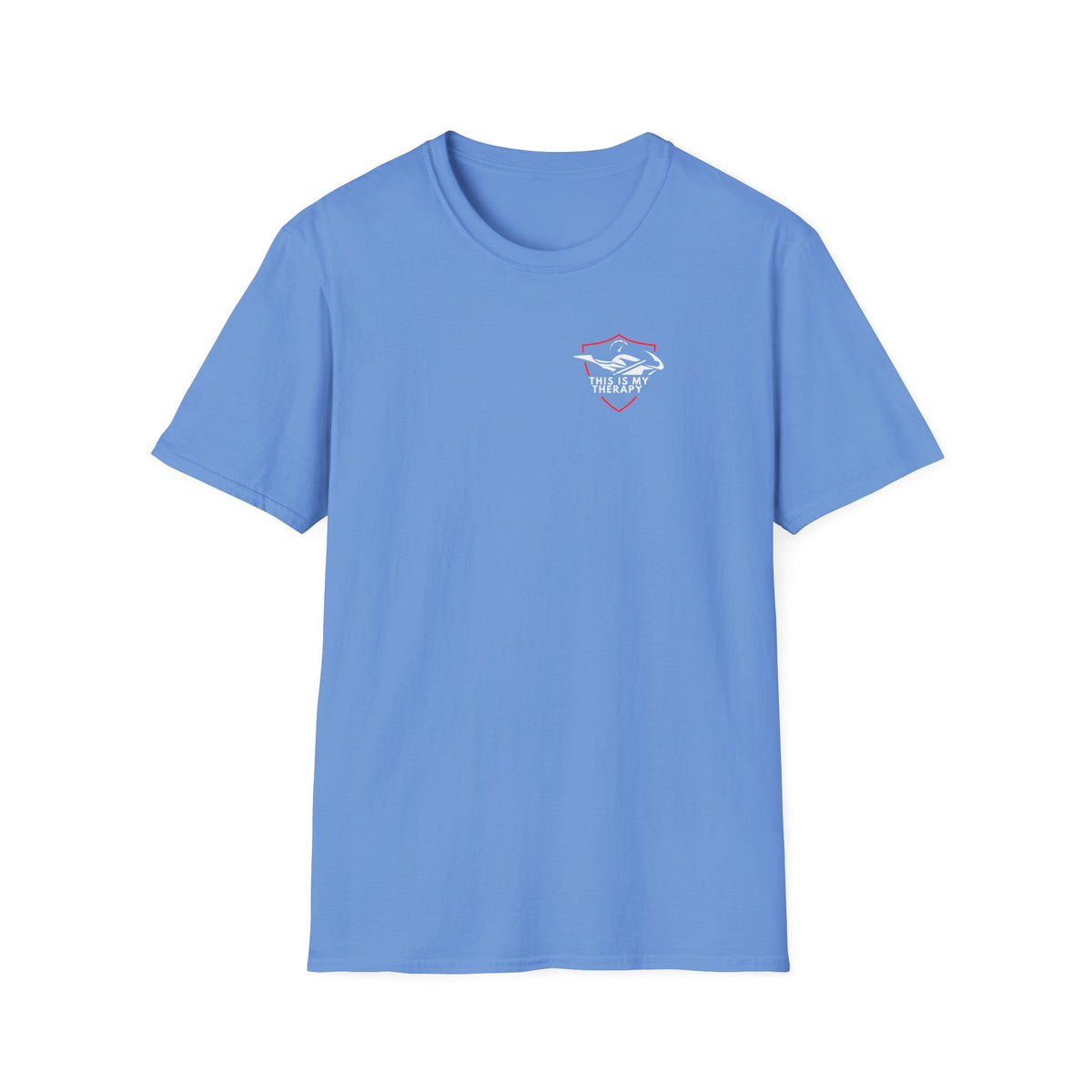 Motorbike T-shirt with 'This is my Therapy' (1) Small Logo