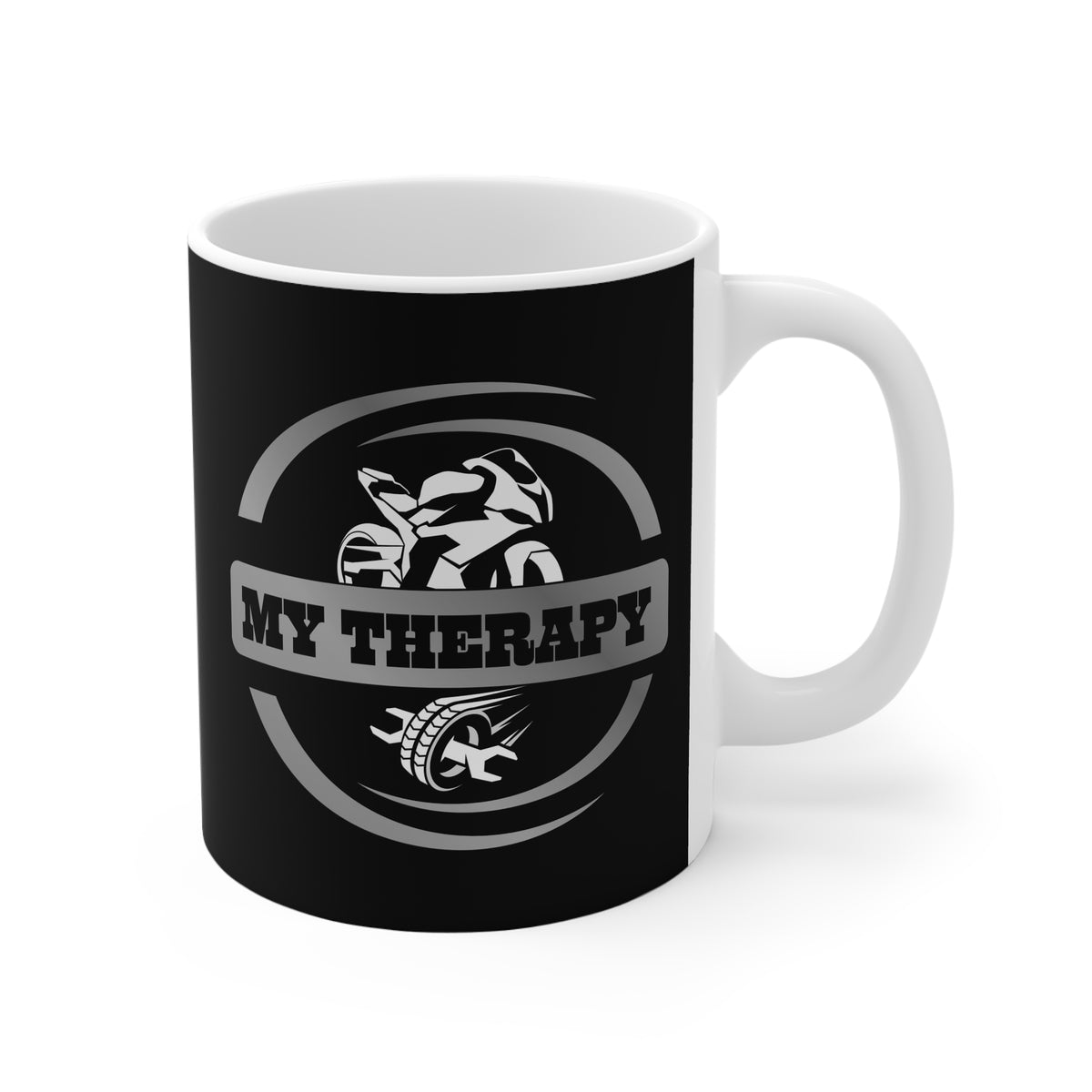 11oz White Mug With (My Therapy)
