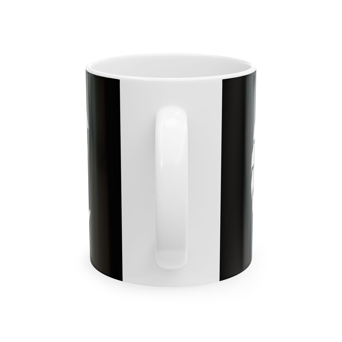Non UK Sales 11oz And 15oz White Mug With (Burn rubber, Not your soul) T W/B