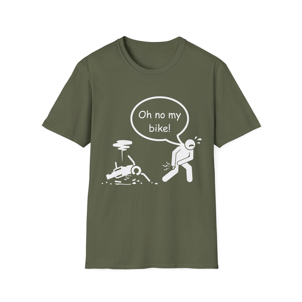 Motorbike T-shirt with 'Oh No My Bike!'