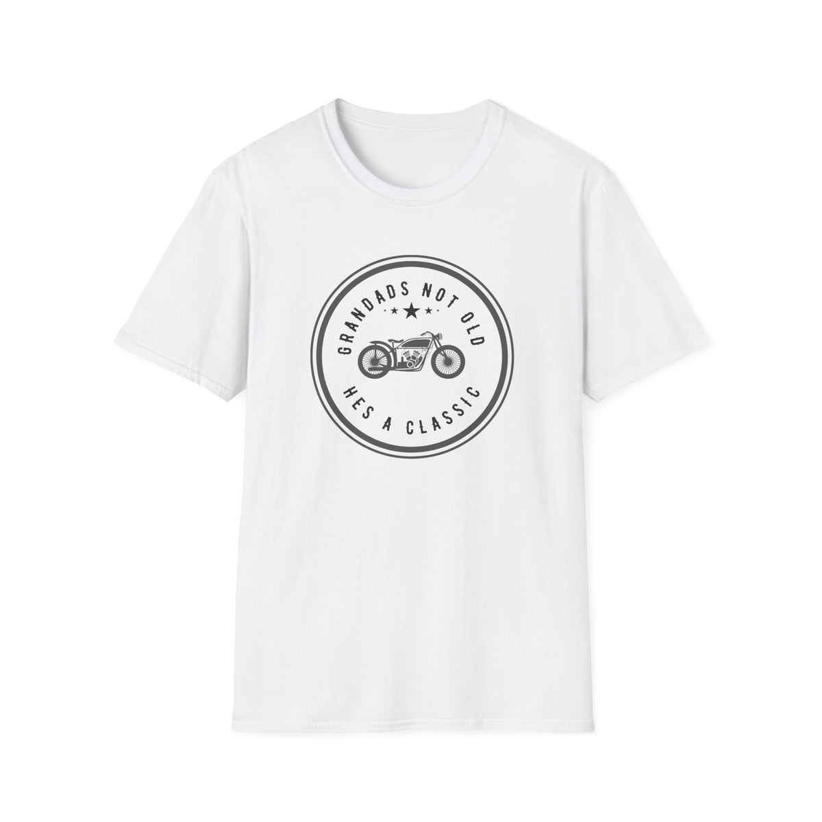Motorbike T-shirt with 'Grandads Not Old Hes A Classic' (2)