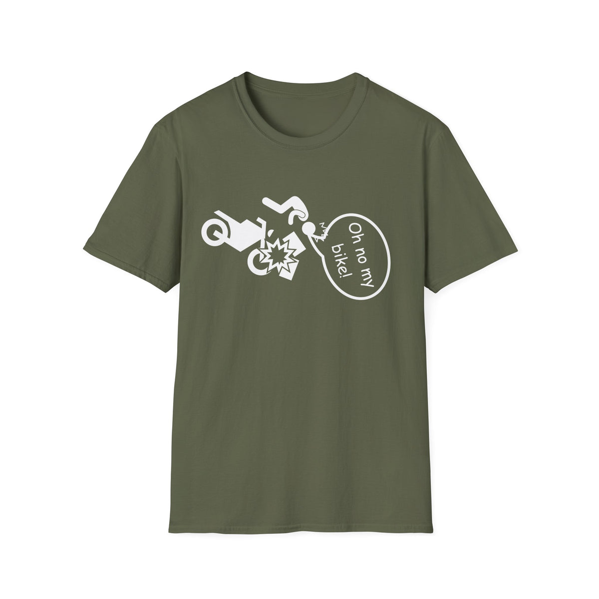 Motorbike T-shirt with 'Oh No My Bike!' (4)