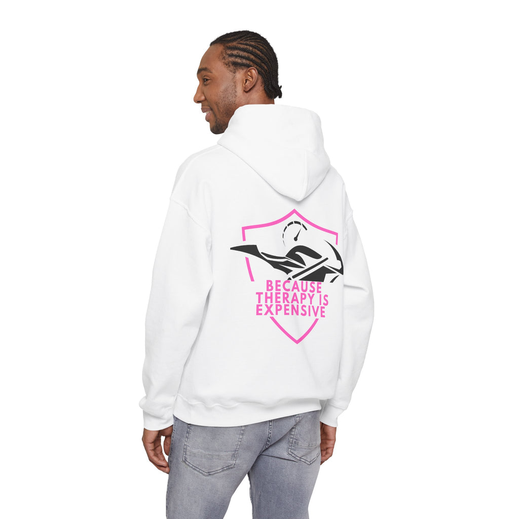 Unisex Heavy Blend™ Hooded Sweatshirt (Because Therapy Is Expensive) 4 Back