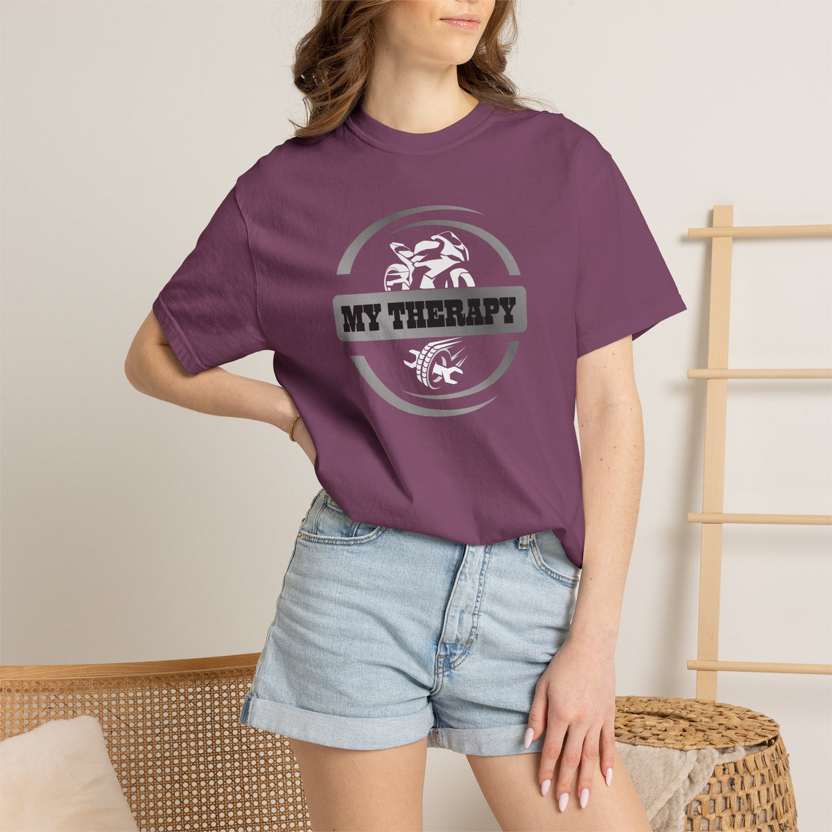 Non UK Sales Motorbike t-shirt  (My therapy) S/B