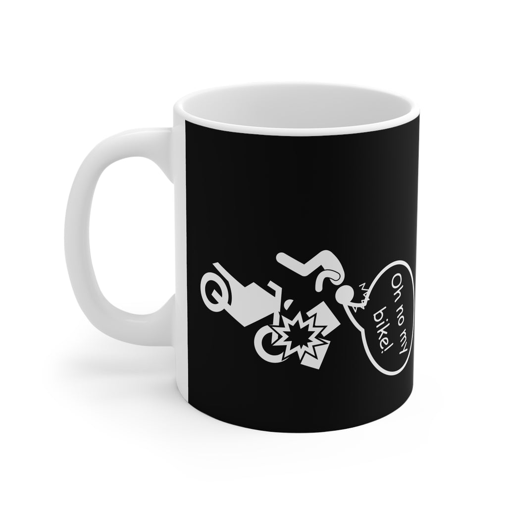 11oz White Mug With (Oh no my Bike) (4)