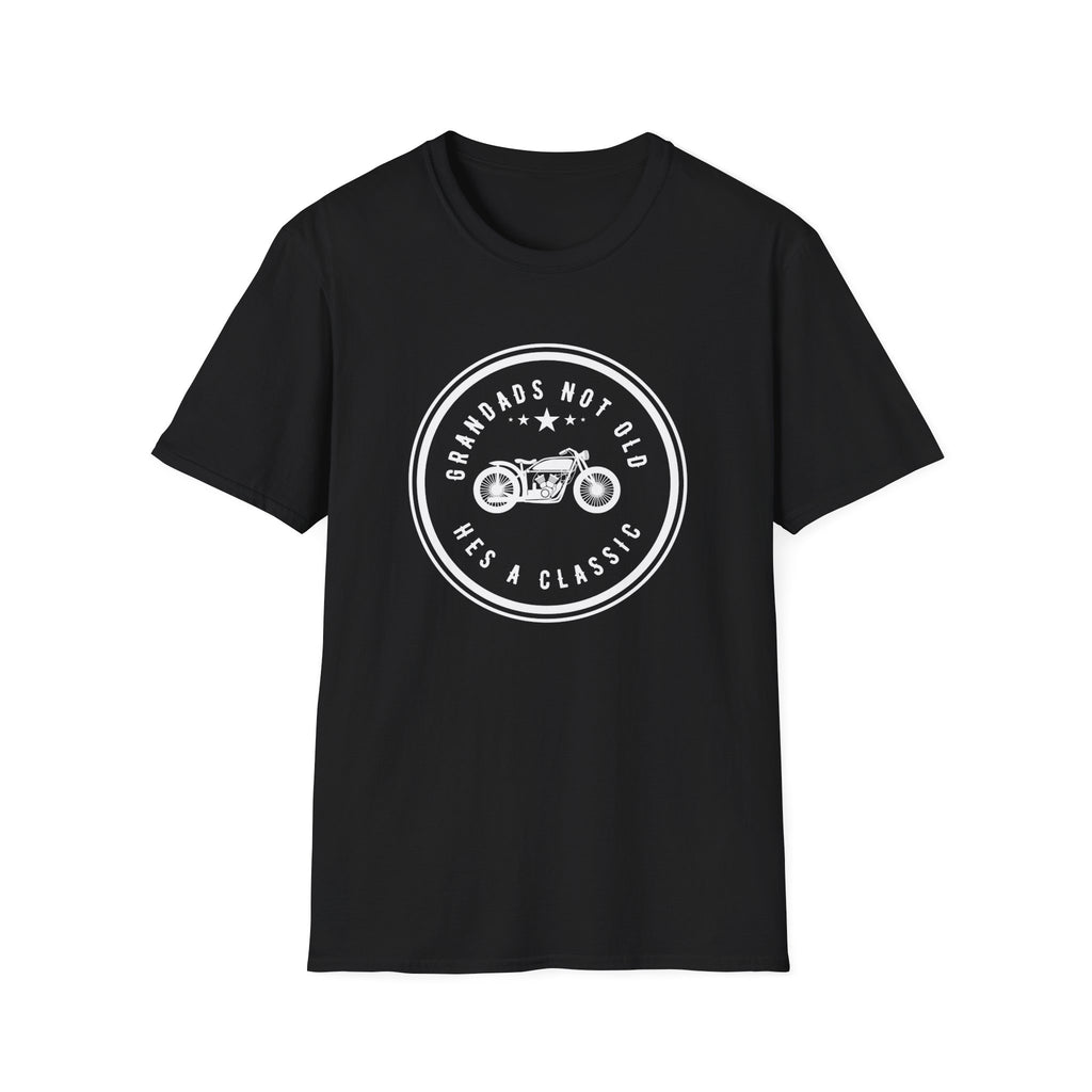Motorbike T-shirt with 'Grandads Not Old Hes A Classic' (1)