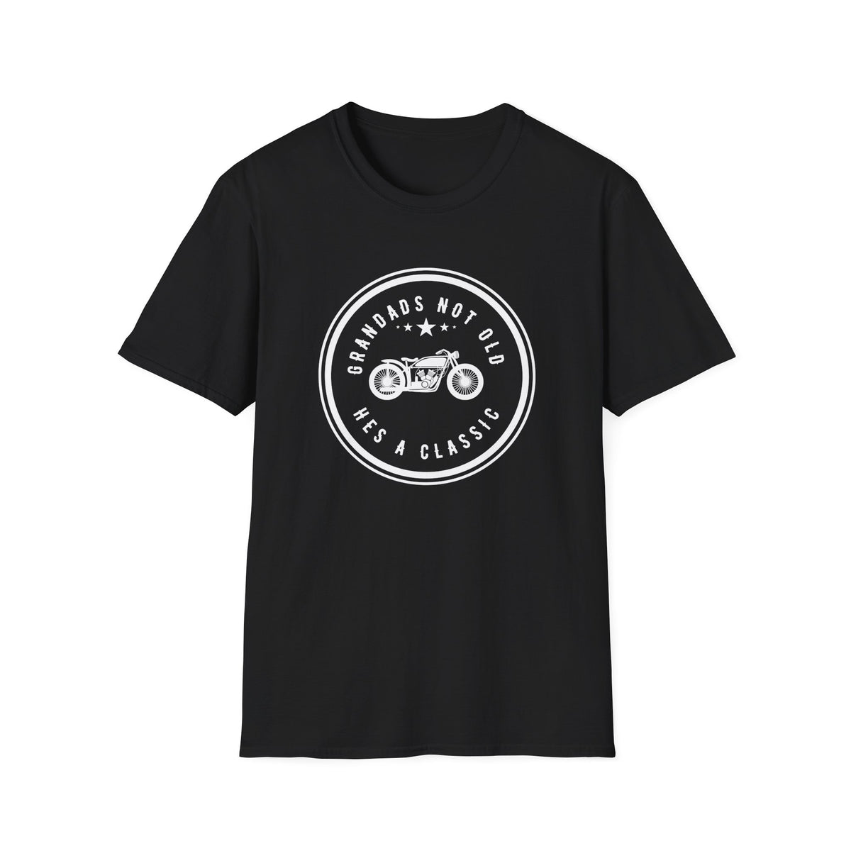 Motorbike T-shirt with 'Grandads Not Old Hes A Classic' (1)