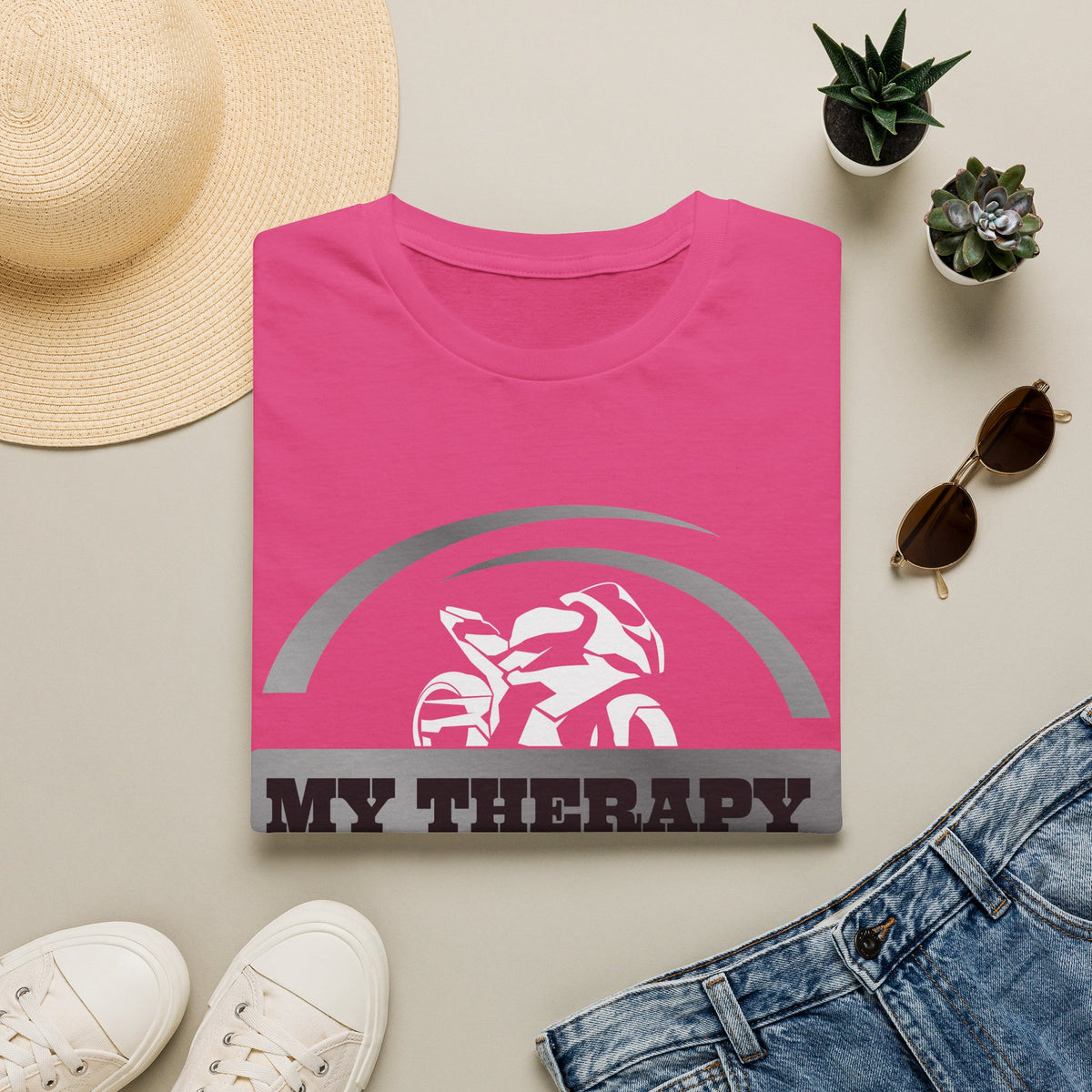 Motorbike T-shirt with 'My Therapy'