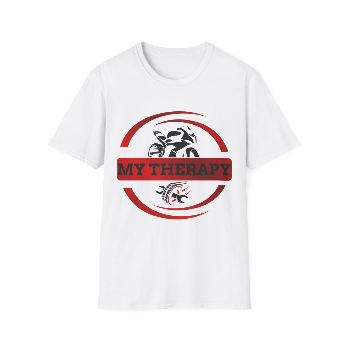 Motorbike T-shirt with 'My Therapy' (Red)