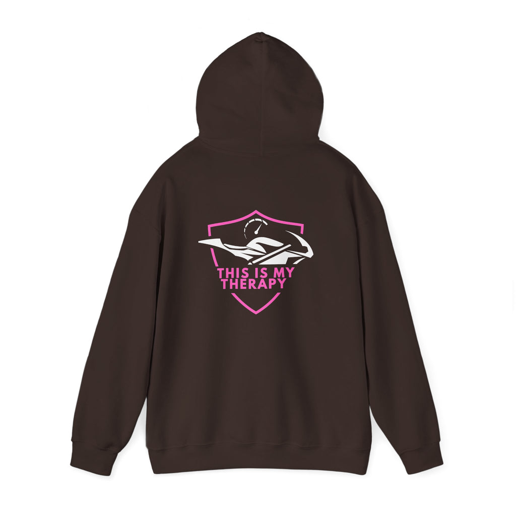 Non UK Sales Unisex Heavy Blend™ Hooded Sweatshirt (Because therapy is expensive) P/B