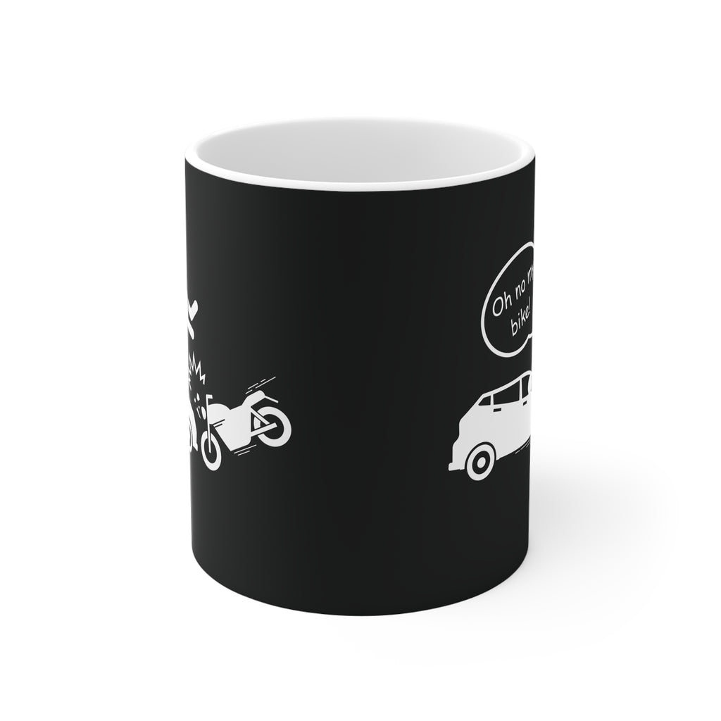 11oz White Mug With (Oh no my Bike) (3)