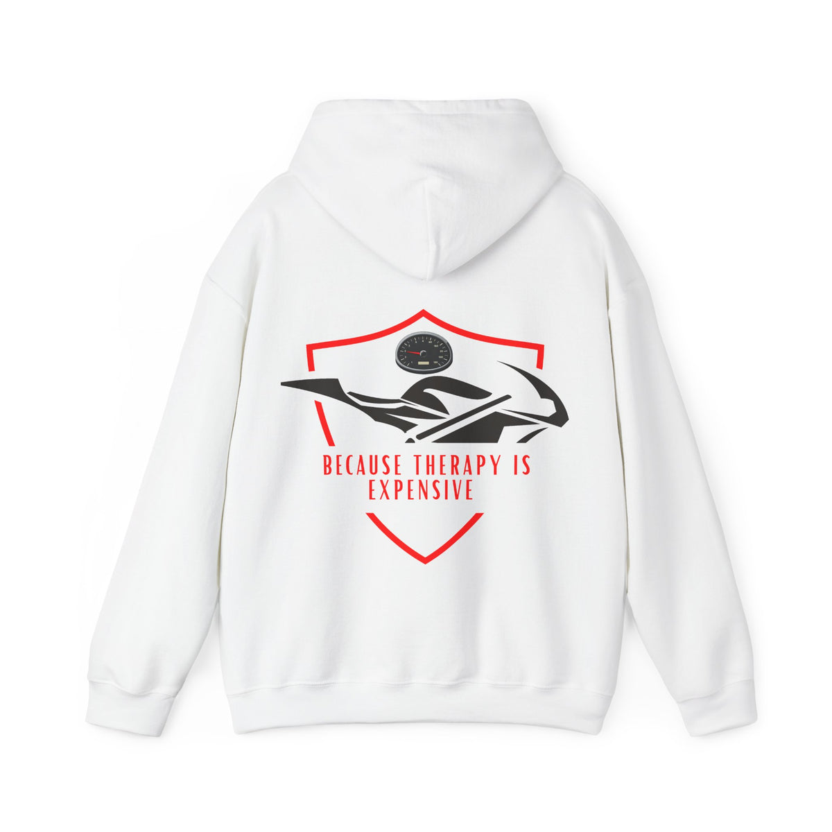 Unisex Heavy Blend™ Hooded Sweatshirt (Because Therapy Is Expensive) 1 Back