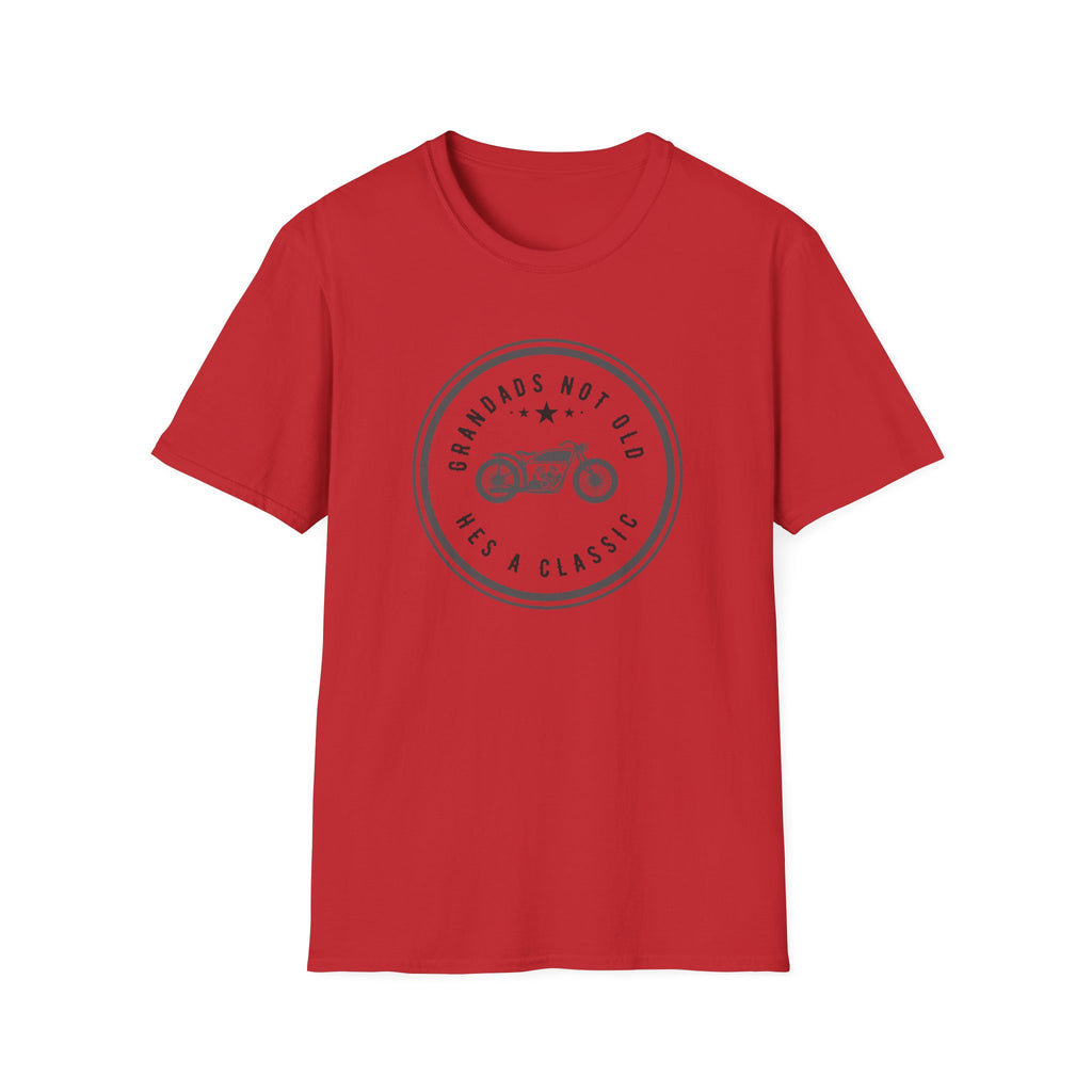 Motorbike T-shirt with 'Grandads Not Old Hes A Classic' (2)