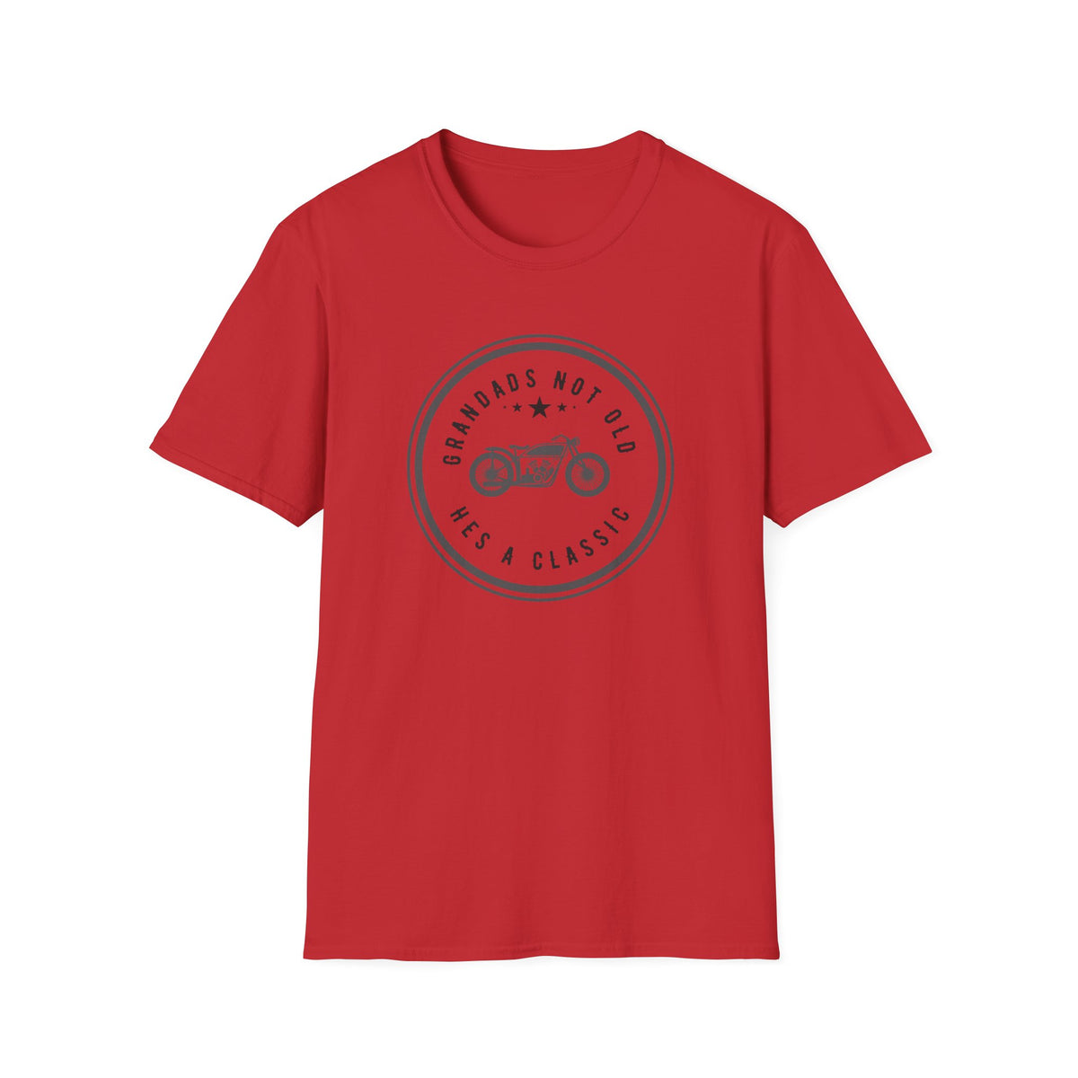 Motorbike T-shirt with 'Grandads Not Old Hes A Classic' (2)