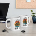 11oz White Mug With (You cant buy happiness, But you can ride it)