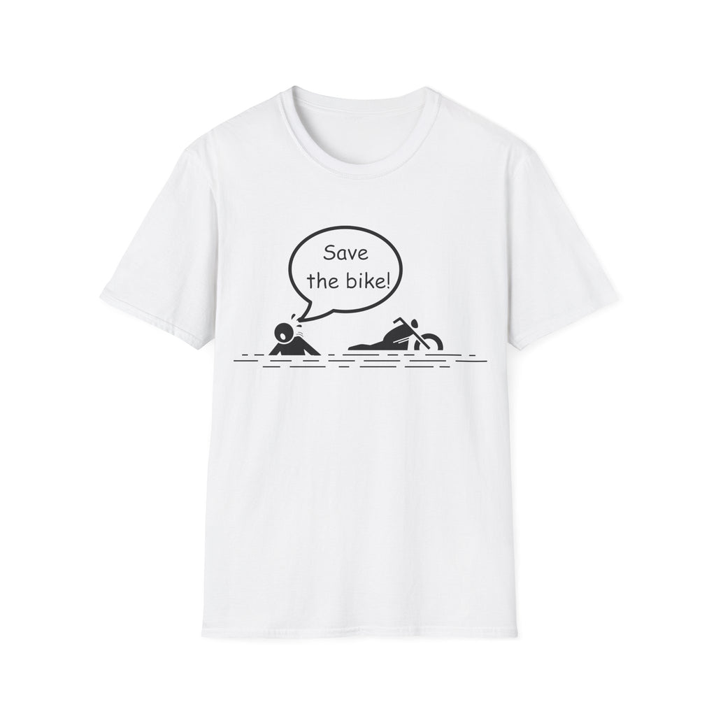 Motorbike T-shirt with 'Save The Bike!'