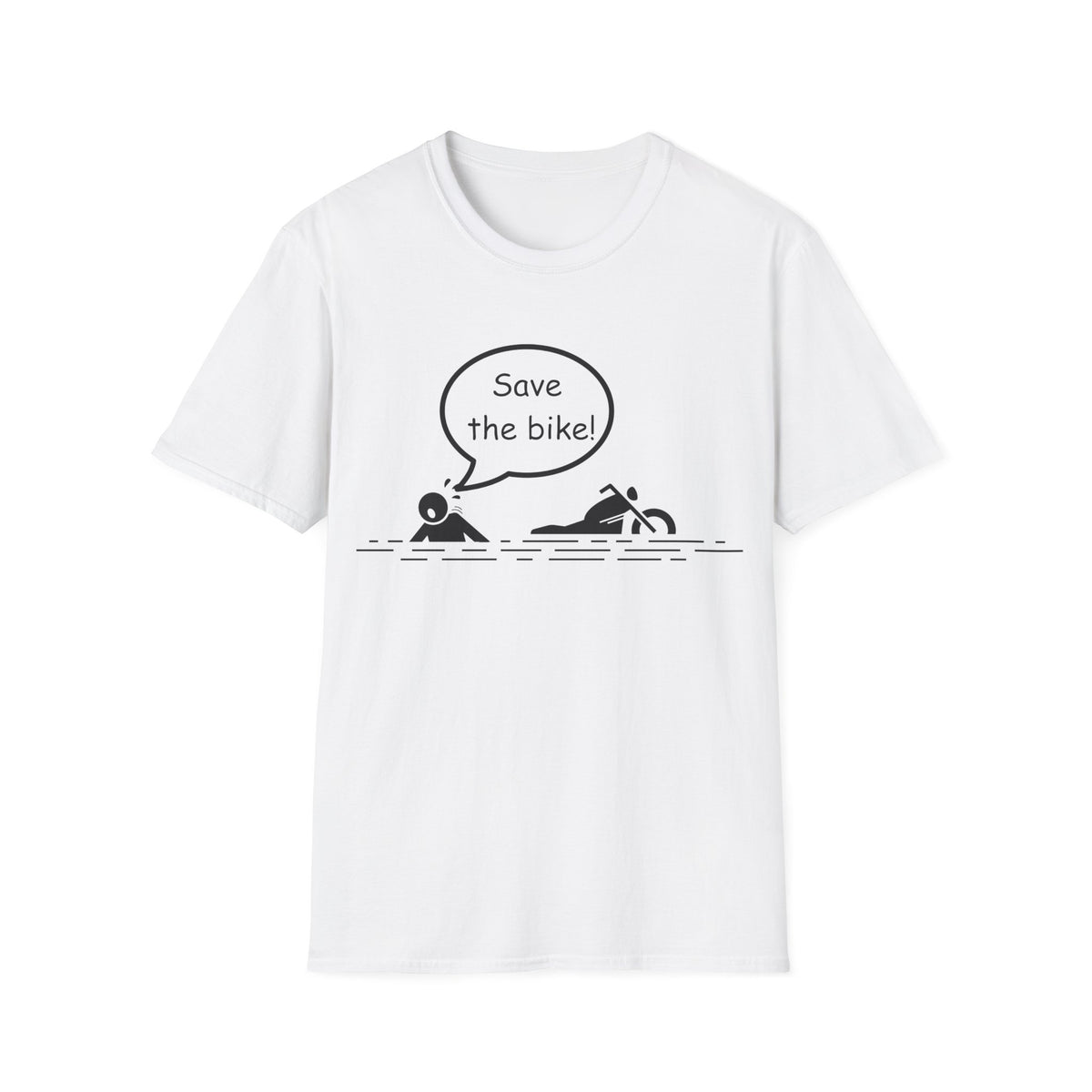 Motorbike T-shirt with 'Save The Bike!'