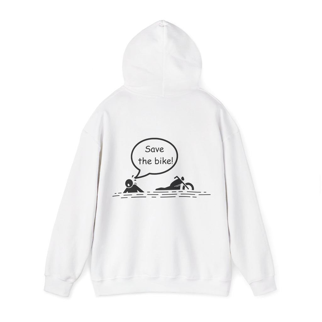 Unisex Heavy Blend™ Hooded Sweatshirt (Save The Bike) Back