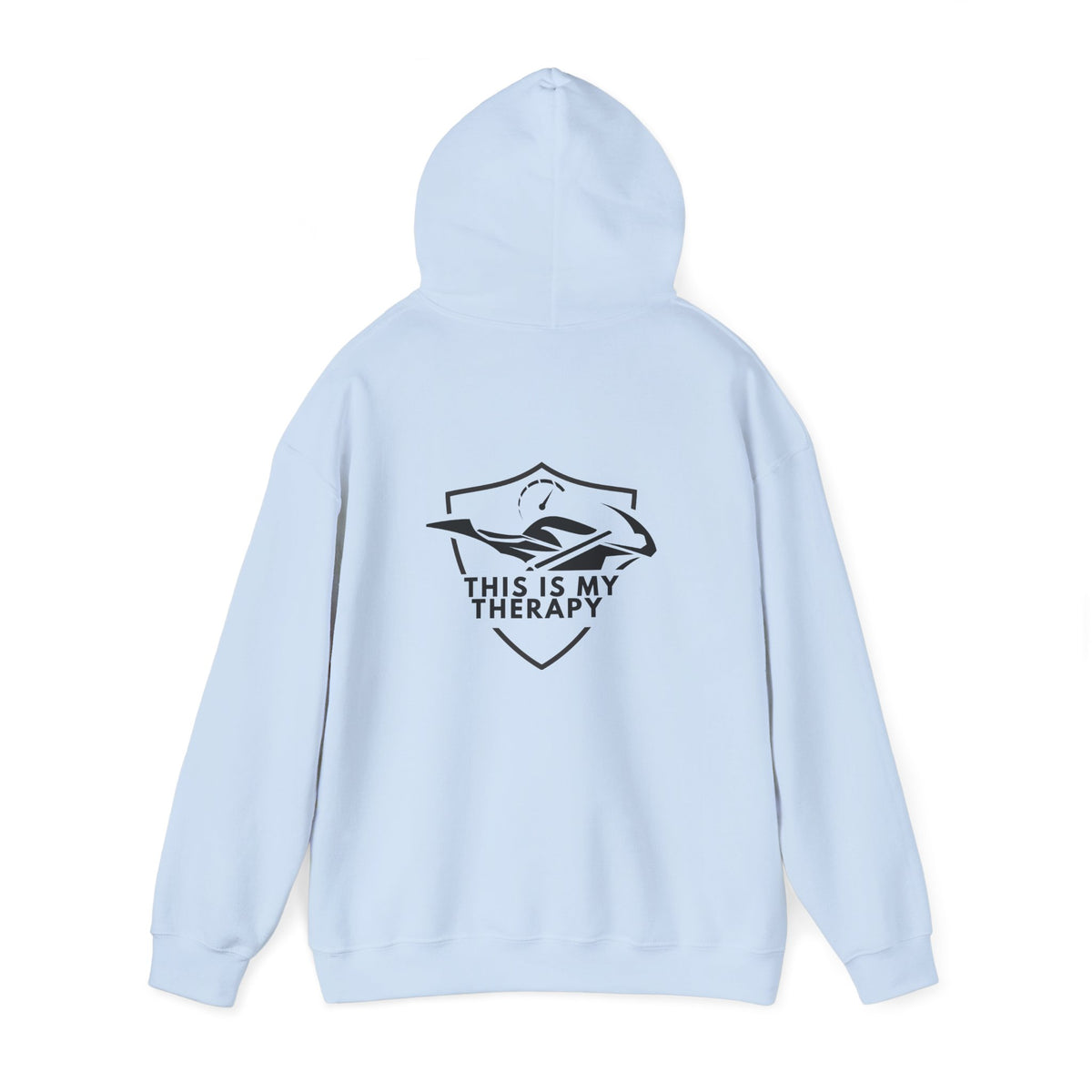 Non UK Sales Hooded Sweatshirt (This is my therapy) B/W