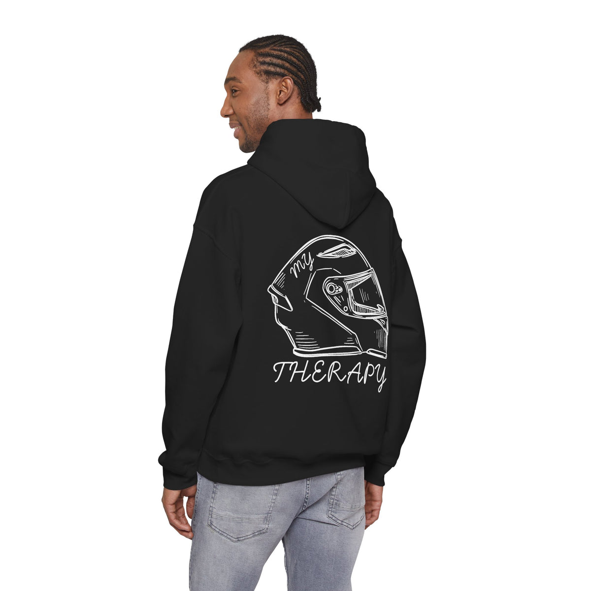 Unisex Heavy Blend™ Hooded Sweatshirt (My Therapy) Back