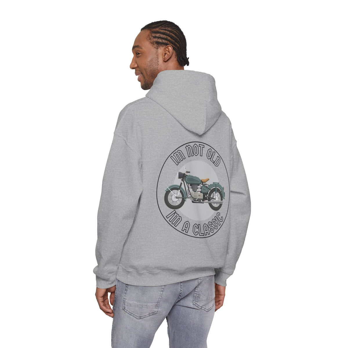 Unisex Heavy Blend™ Hooded Sweatshirt (Im Not Old, Im A Classic) Back