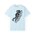 Non UK Sales Motorbike t-shirt  (Burn rubber, Not your soul) Bike B/W