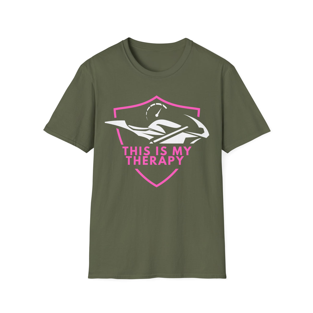 Motorbike T-shirt with 'This is my Therapy' (3)
