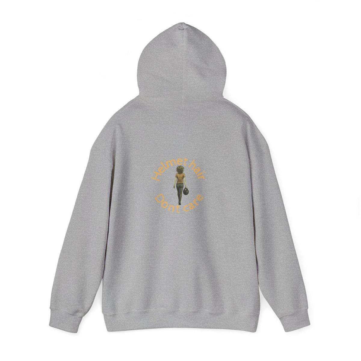 Non UK Sales Hooded Sweatshirt (Helmet hair, Don't care) Y/B