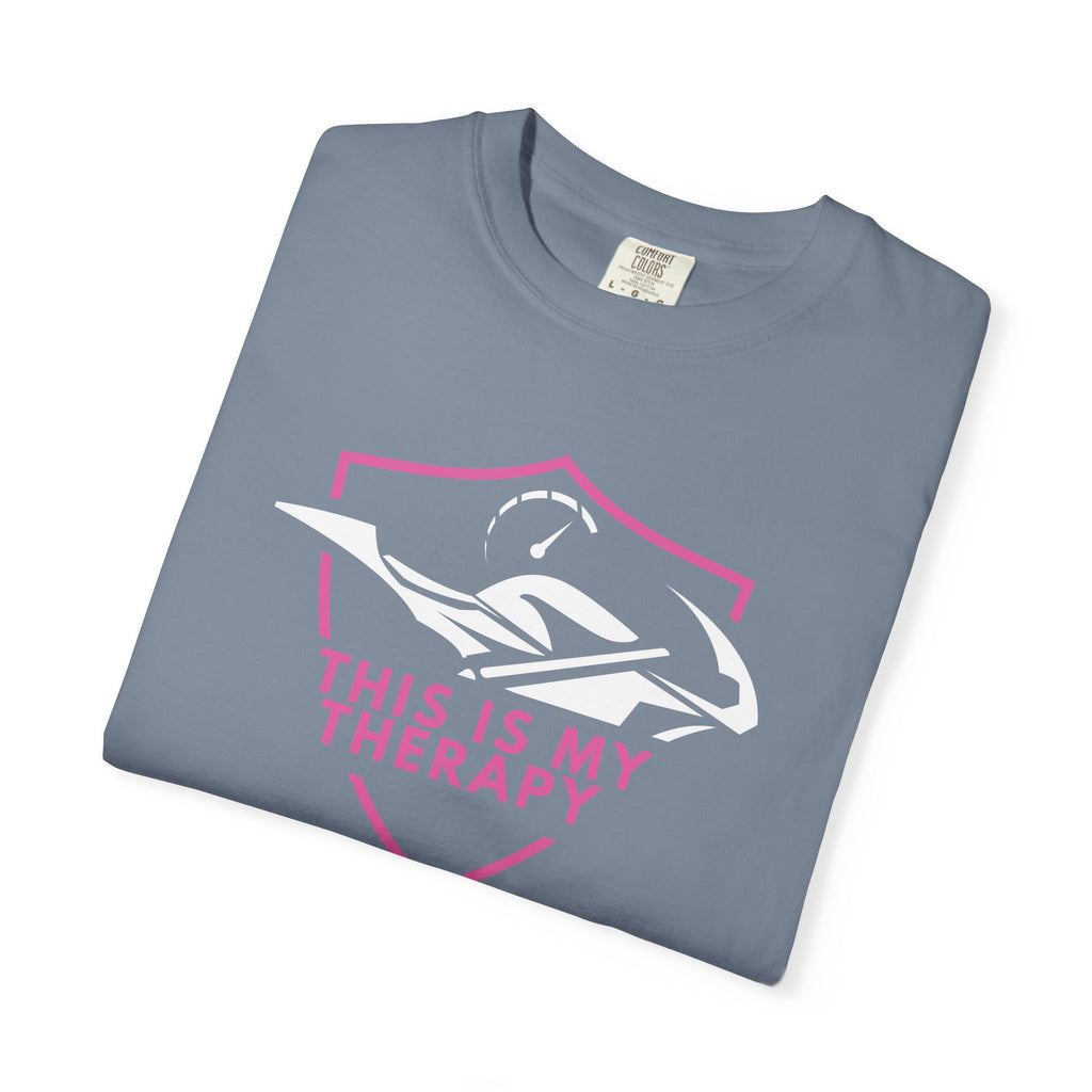 Non UK Sales Motorbike t-shirt  (This is my therapy)  P/B