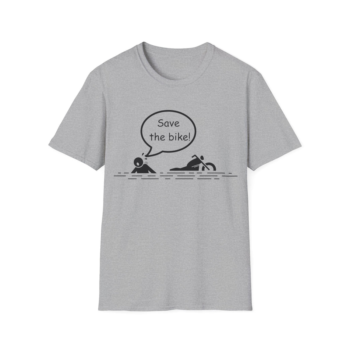 Motorbike T-shirt with 'Save The Bike!'