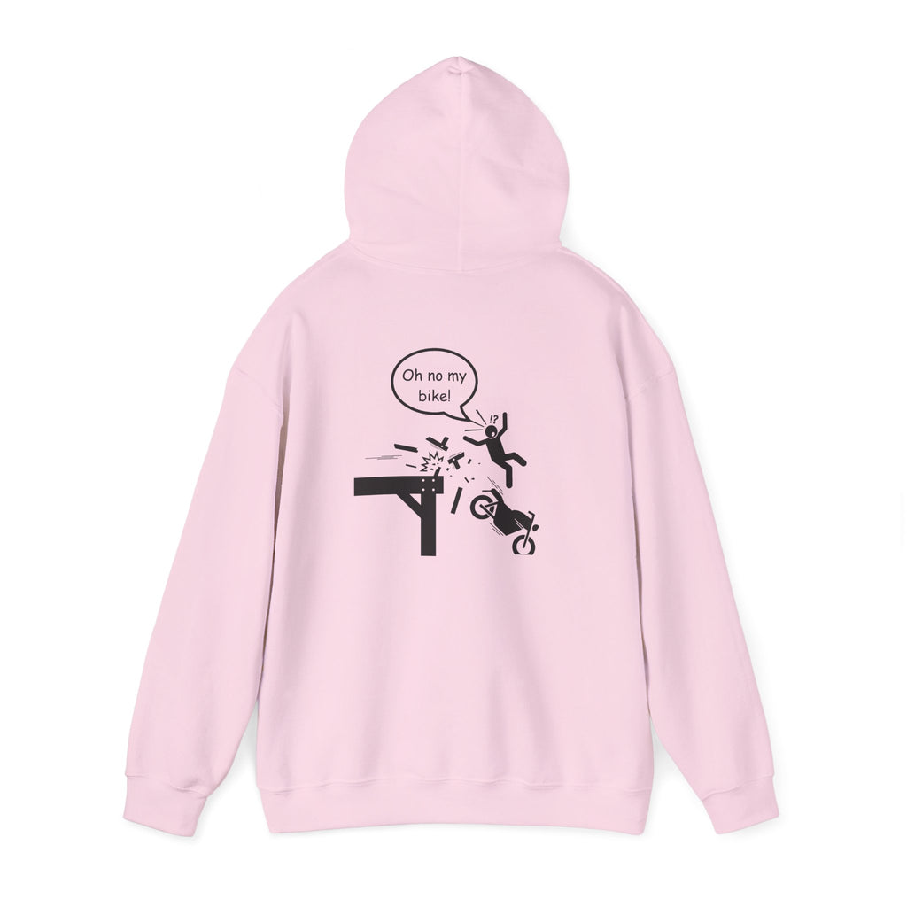 Non UK Sales Hooded Sweatshirt (Oh no my bike (Pier) W/B
