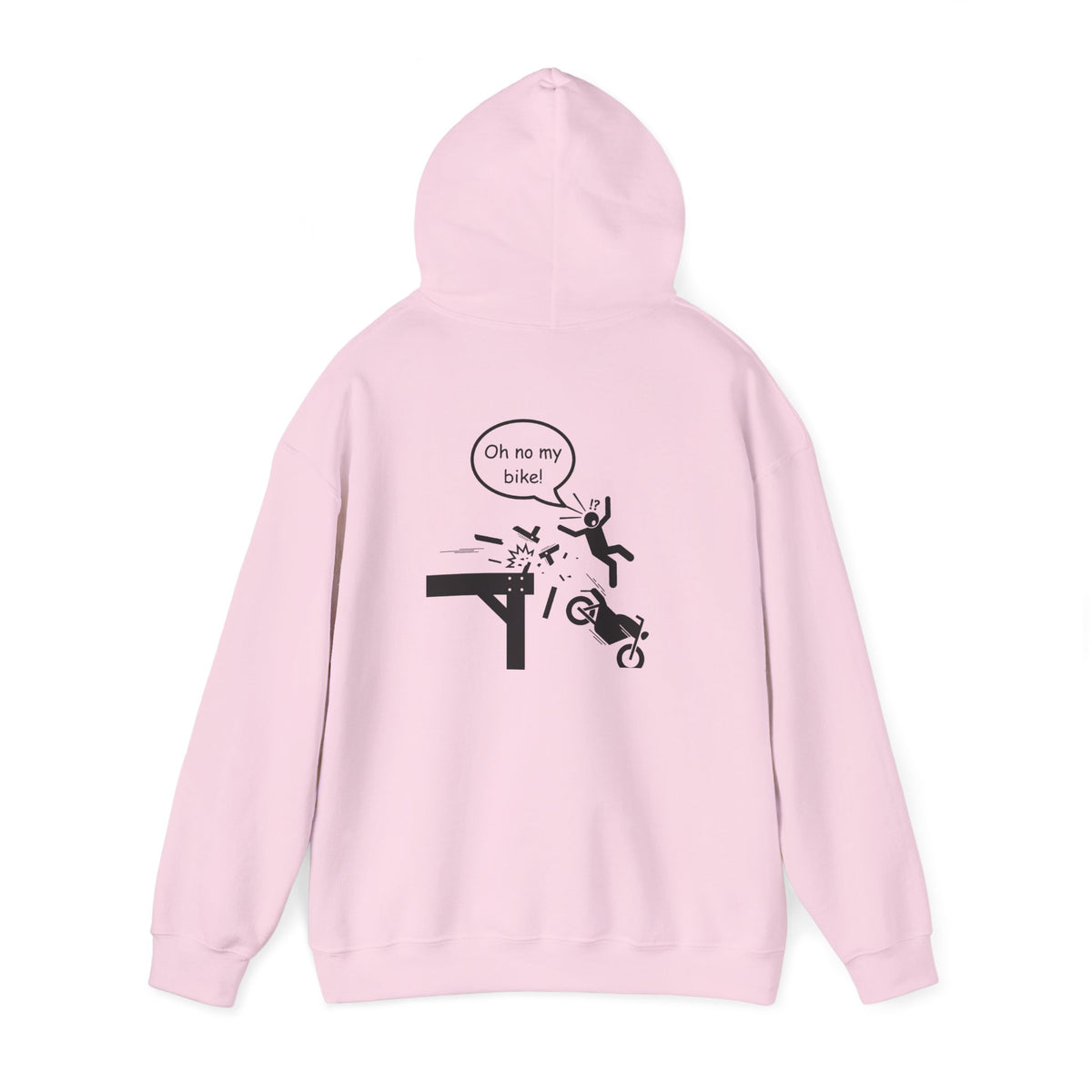 Non UK Sales Hooded Sweatshirt (Oh no my bike (Pier) W/B