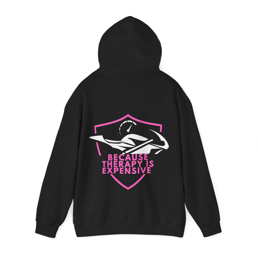 Unisex Heavy Blend™ Hooded Sweatshirt (Because Therapy Is Expensive) 3 Back