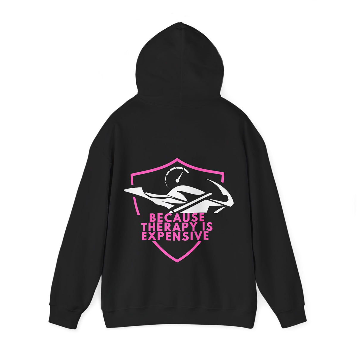 Unisex Heavy Blend™ Hooded Sweatshirt (Because Therapy Is Expensive) 3 Back