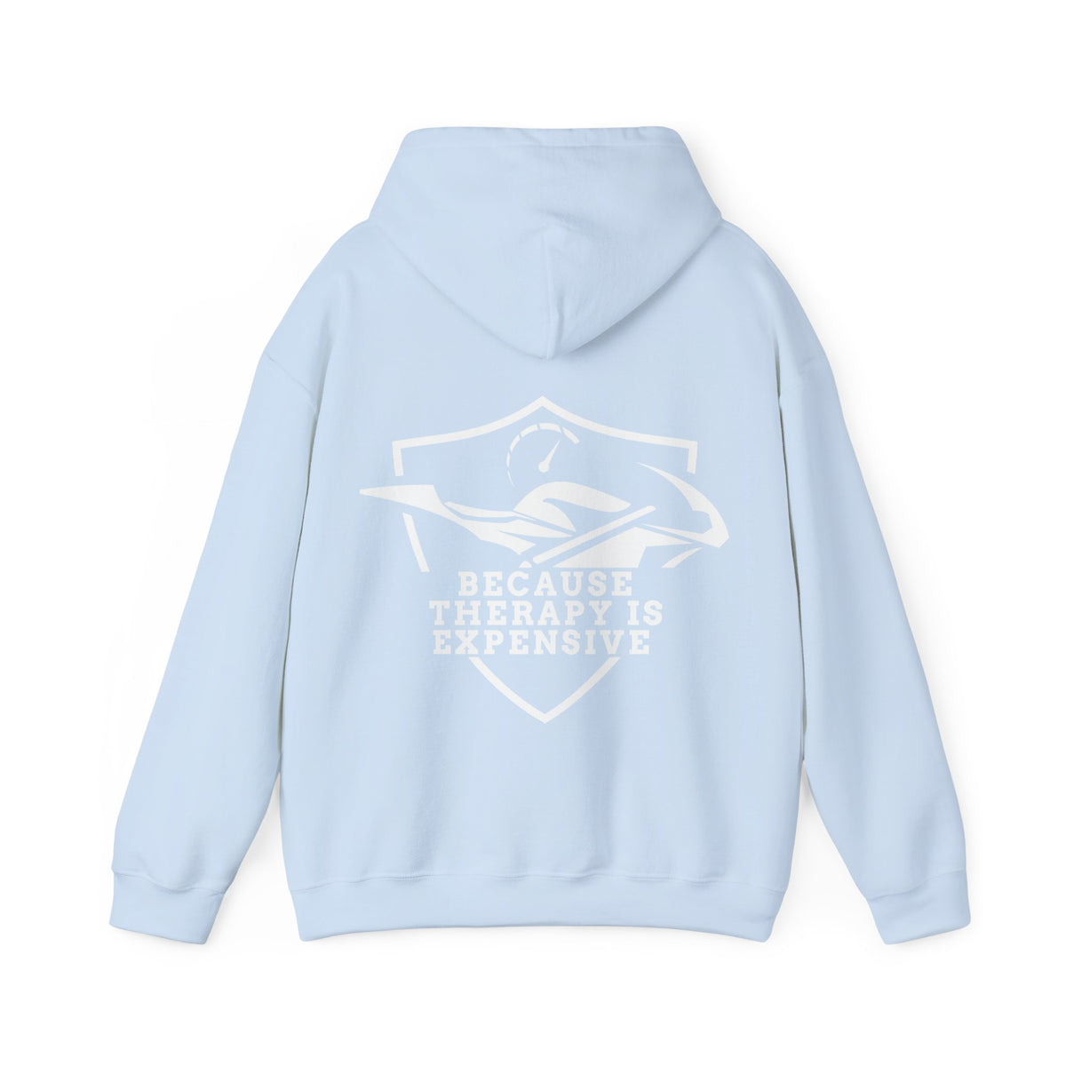 Unisex Heavy Blend™ Hooded Sweatshirt (Because Therapy Is Expensive) 2 Back