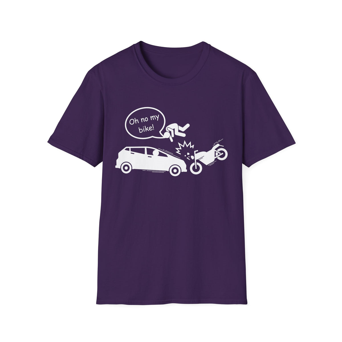 Motorbike T-shirt with 'Oh No My Bike!' (3)
