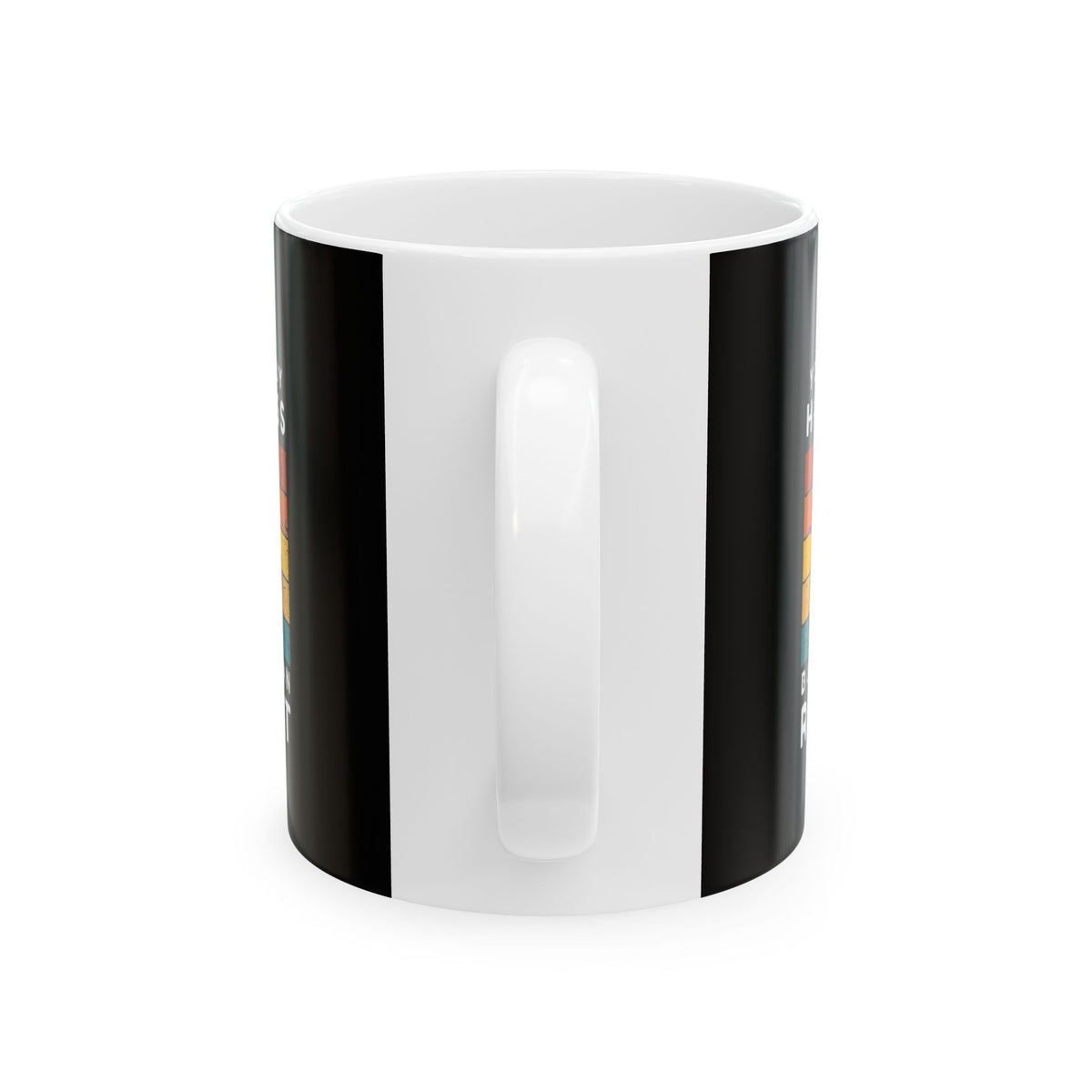 Non UK Sales 11oz And 15oz White Mug With (You cant buy happiness, But you can ride it) B/W