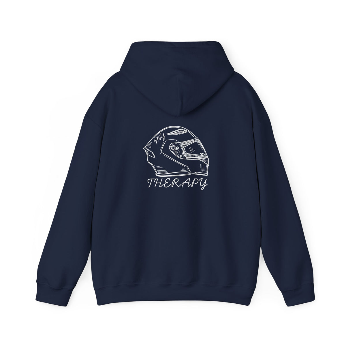 Non UK Sales Hooded Sweatshirt (My therapy) W/B