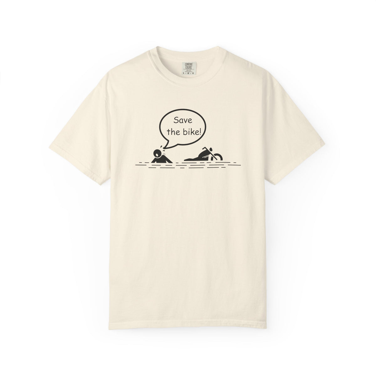 Non UK Sales Motorbike t-shirt (Save The Bike)  B/W