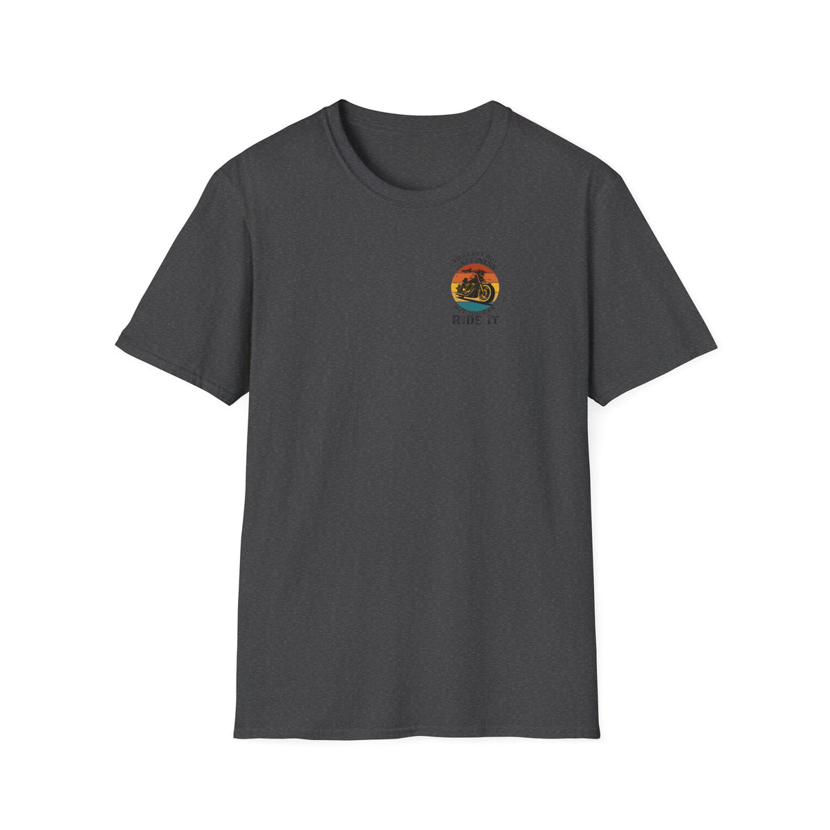 Motorbike T-shirt with You Cant Buy Happiness, But You Can Ride It' Small Logo