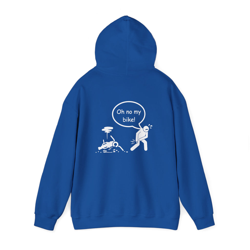 Non UK Sales Hooded Sweatshirt (Oh no my bike (Dropped) B/W