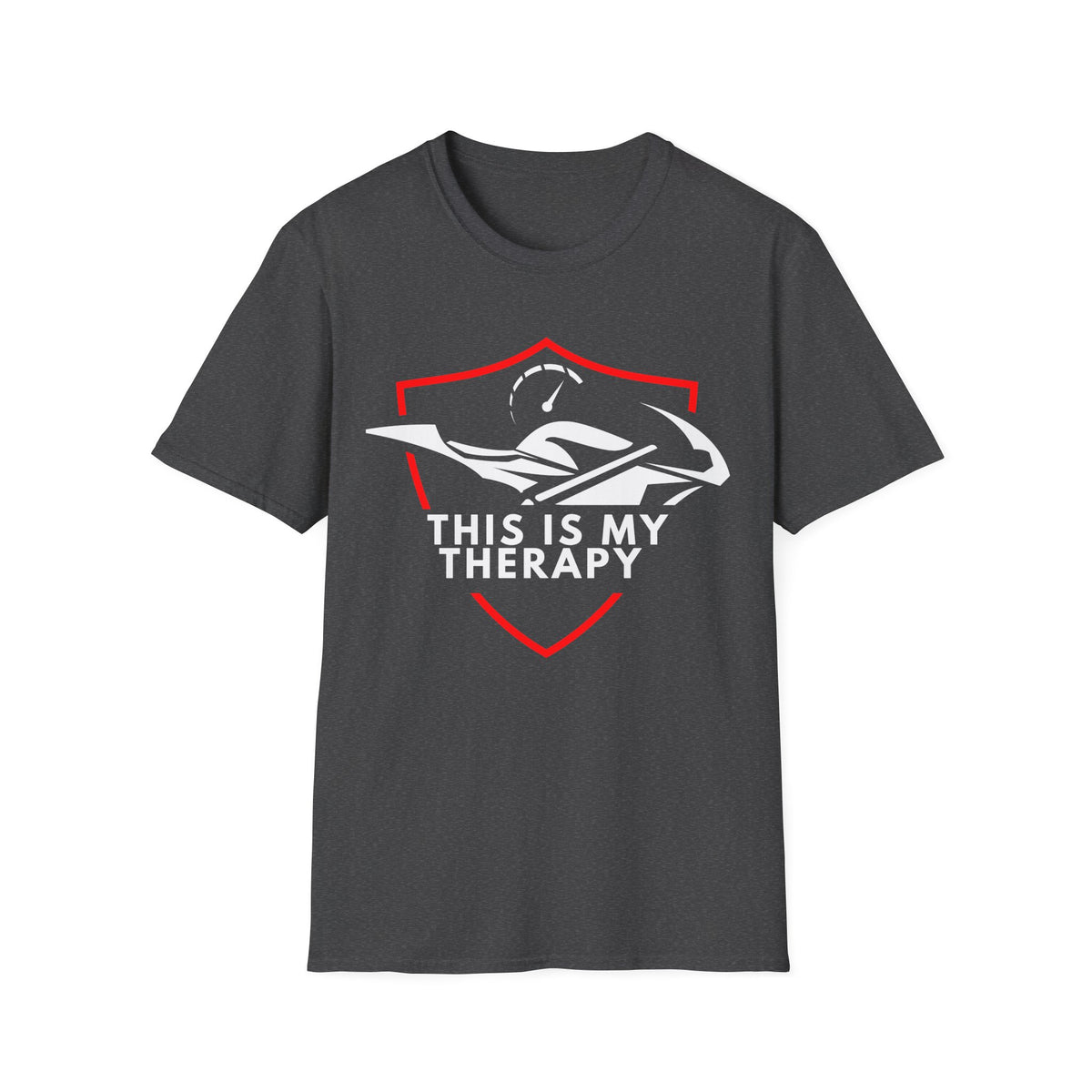 Motorbike T-shirt with 'This is my Therapy' (1)