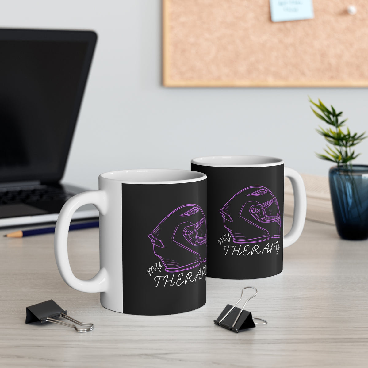 11oz White Mug With (My therapy) (3)