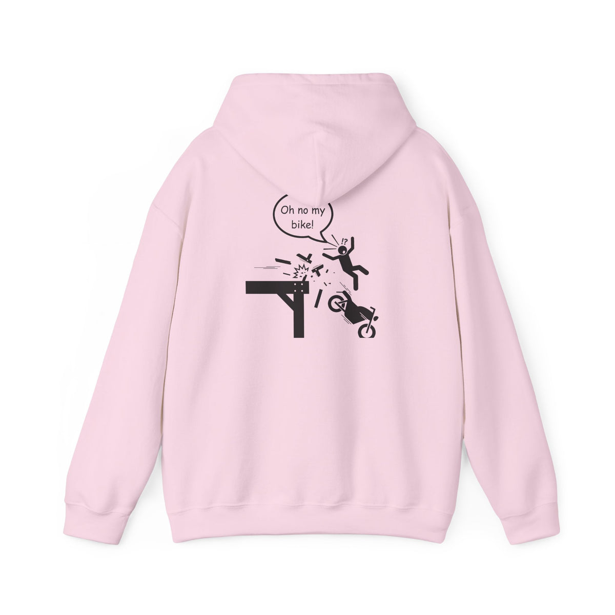 Non UK Sales Hooded Sweatshirt (Oh no my bike (Pier) W/B