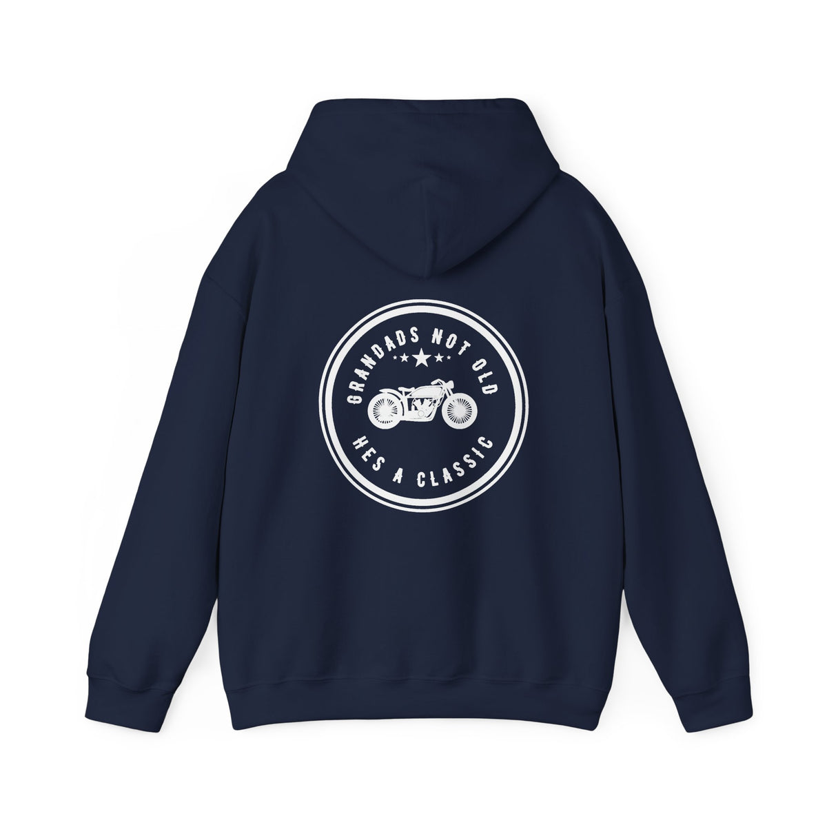 Unisex Heavy Blend™ Hooded Sweatshirt (Grandads Not Old, Hes A Classic) 2 Back