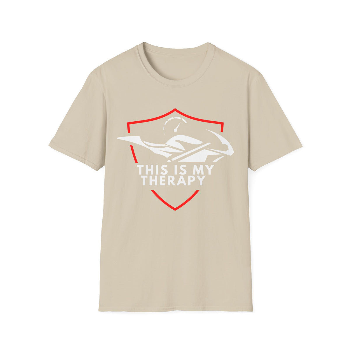Motorbike T-shirt with 'This is my Therapy' (1)